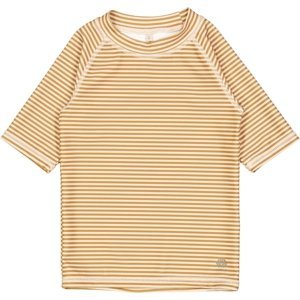 Wheat dětské plavecké tričko Jackie 1711 - golden green stripe Velikost: 128 UV 40+/UPF 40+