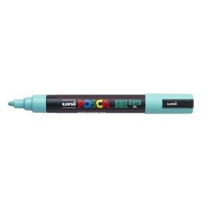Uni-ball, PC-5M, Posca, akrylový popisovač, kusový, 1 ks Barva: Modrozelená