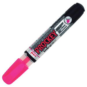 Uni-ball, PM-225, Prockey Ink-view, popisovač, kusový, 1 ks Barva: Neon růžová
