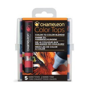 CHAMELEON, CT4511, Color tops, tonovací nástavce pro popisovače,  5 ks, Warm tones