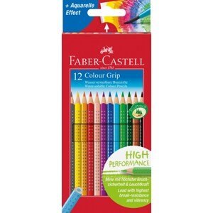 Faber-Castell, 112412, Colour Grip, akvarelové pastelky, 12 ks