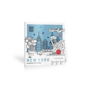 Mon Petit Art, CGOCMO1, New York, coloring city tour, omalovánkový průvodce New Yorkem