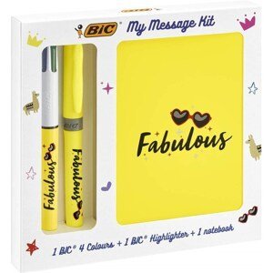 Bic, 972090, My message kit, sada zápisníku a psacích potřeb, Fabulous
