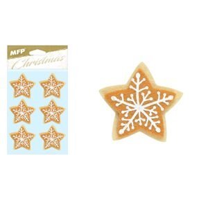 MFP, 8886232, vánoční dekorace, filc hvězda, 6 ks