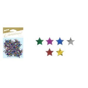 MFP, 8885885, vánoční dekorace, konfety hvězdičky, 20 g