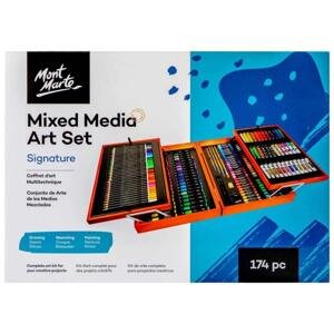 Mont Marte, MMGS-0012, Mixed Media Art Set, kreativní výtvarná sada v dřevěném boxu, 174 ks