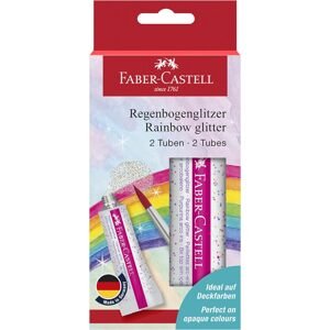Faber-Castell, 125089, sada třpytek v tubě, Rainbow, 2 ks