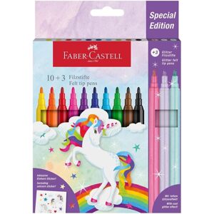 Faber-Castell, 554213, fixy, limitovaná edice jednorožec, 13 ks