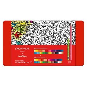 Caran d´Ache Caran d'Ache, CC3000.023, Mixed media Keith Haring, sada výtvarných potřeb pro akvarel, 82 ks