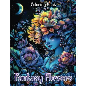 Fantasy Flowers, antistresové omalovánky, Max Brenner