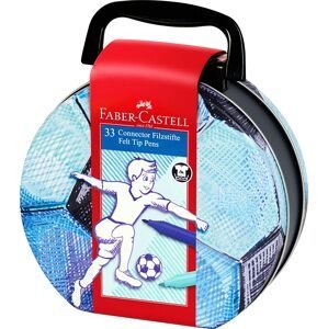 Faber-Castell, 155538, Connector, fixy fotbalový míč, 33 fixů + 10 klipů