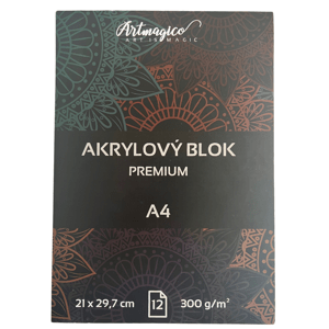 Artmagico, 336, akrylový blok premium, 300 g/m2, A4, 12 listů