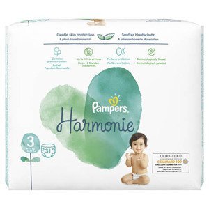 Pampers Harmonie Value Pack Dětské plenky vel. 3 (31 ks)