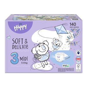 Bella Baby Happy Dětské pleny Midi Toy Box vel. 3 (140 ks)