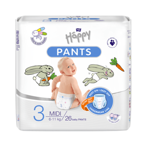 Bella Happy Pants Dětské plenkové kalhotky Midi vel. 3 (26 ks)