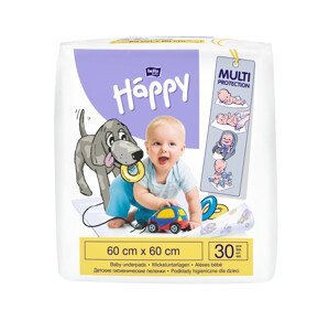 Bella Happy Dětské hygienické podložky 60 × 60 cm (30 ks)
