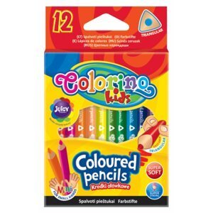 Colorino Pastelky trojhranné Colorino, krátké, 12 barev