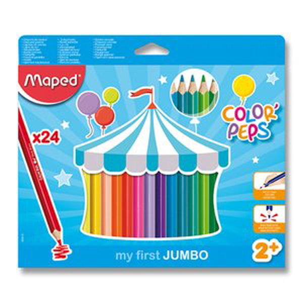 Maped Pastelky Color´Peps Jumbo, 24 barev