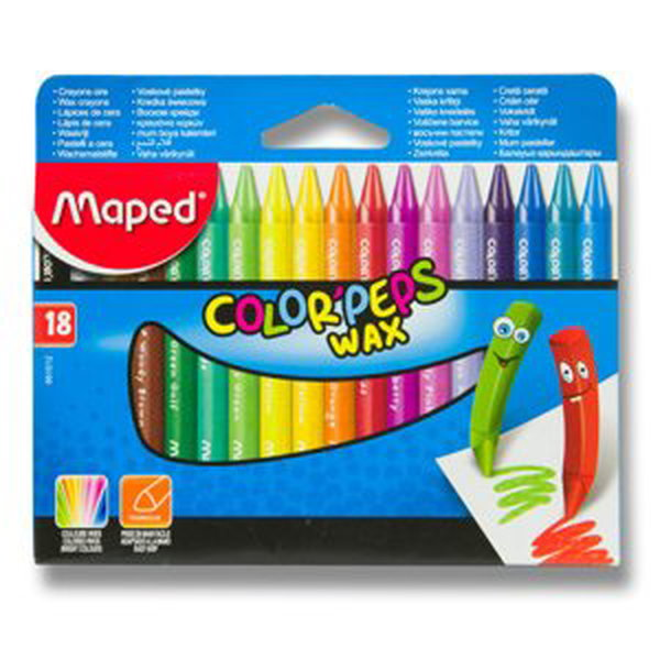 Maped Voskovky Color´Peps Wax, 18 barev