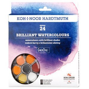 Koh-i-Noor Vodové barvy 174507/2 24 barev, brilantní