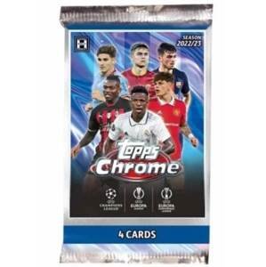 2022-2023 Topps Chrome Champions League Hobby Balíček - fotbalové karty