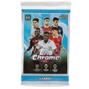 2022-2023 Topps Chrome Champions League Hobby balíček Lite - fotbalové karty