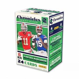 2023 NFL karty Panini Chronicles Draft Picks Blaster Box
