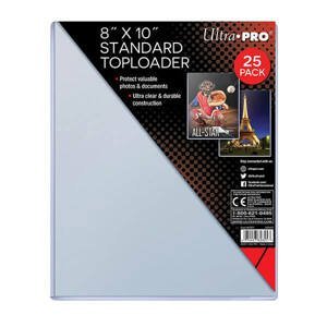 Toploader UltraPro o rozměru 20,3 x 25,4 cm (menší než A4) - 25 ks