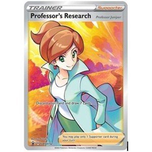Pokémon karta Professor Juniper + tři běžné karty Juniper