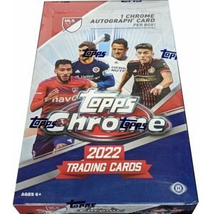 2022 Topps Chrome Major League Soccer Hobby Box - fotbalové karty