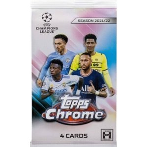 2021-2022 Topps UEFA Champions League Chrome Hobby Balíček - fotbalové karty