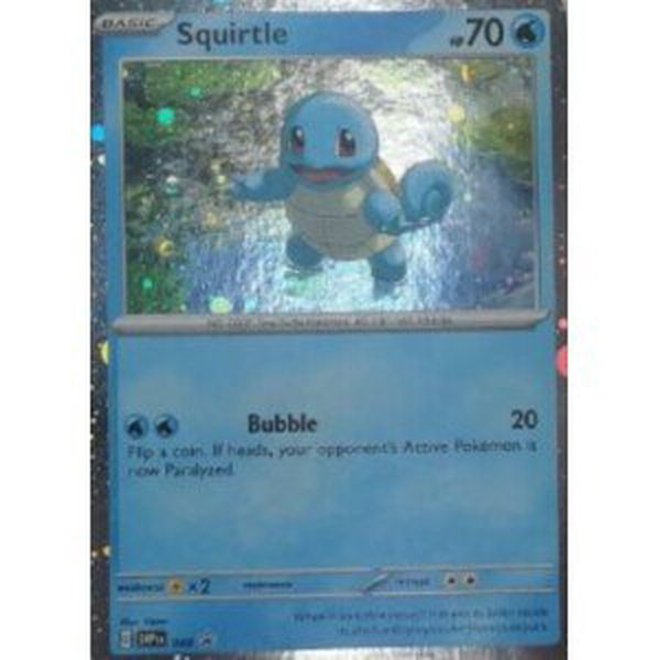 Pokémon karta Squirtle promo z Poster Collection 151