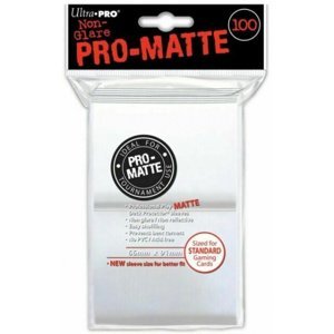 Obaly na karty Ultra Pro Pro-Matte White 2x50 ks