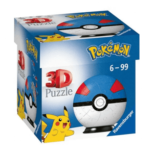 Pokémon 3D Puzzle-Ball - Greatball - 54 dílů
