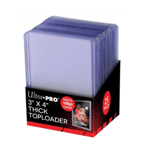 Toploader Ultra Pro 3x4 Super Thick 100PT Toploaders - 25 ks