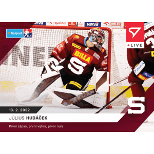 Hokejové karty Tipsport ELH 2021-22 - L-100 Július Hudáček