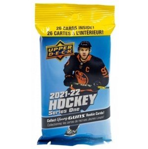 2021-22 NHL Upper Deck Series One Hobby Fat pack - hokejové karty