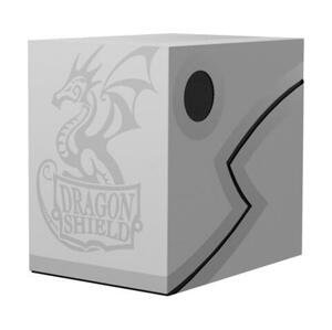 Krabička na karty Dragon Shield Double Shell Ashen - White/Black