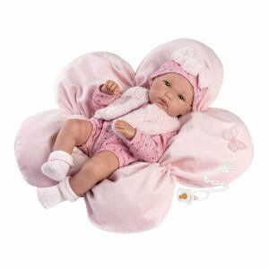 Llorens 63592 NEW BORN HOLČIČKA - realistická panenka miminko s celovinylovým tělem - 35 cm