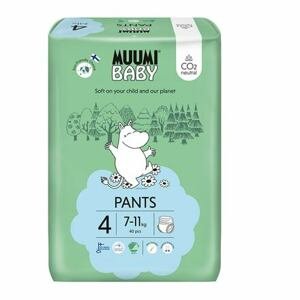 Muumi Baby Pants 4 Maxi 7-11 kg (40 ks), kalhotkové eko pleny