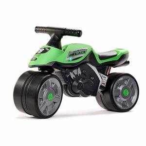 FALK Baby Moto Team Bud Racing s tichými gumovými koly - zelená