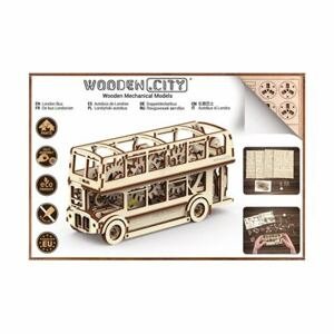 Wooden City 3D mechanické puzzle -Londýnský autobus