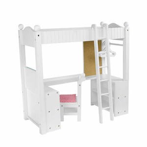 Teamson Olivia's Little World - loftová postel pro panenky spojená se stolem