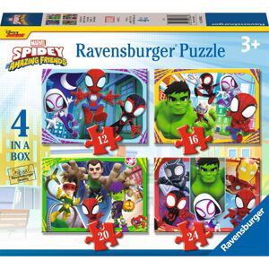 Ravensburger 120010647 Spidey a jeho úžasní přátelé 4 v 1