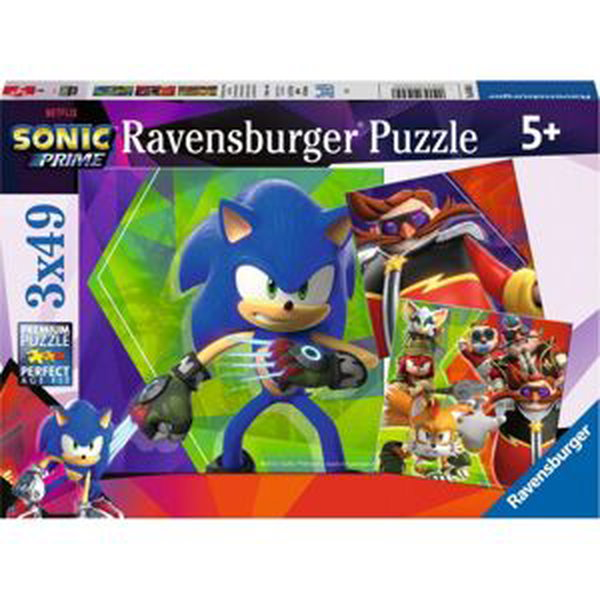 Ravensburger 56958 Sonic Prime 3 x 49 dílků