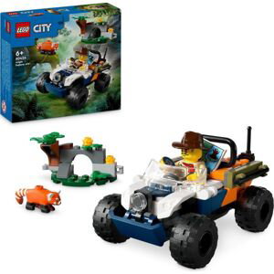 LEGO® City 60424 Čtyřkolka na průzkum džungle - mise panda červená
