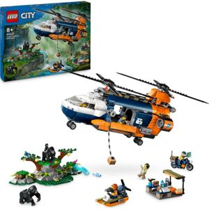 LEGO® City 60437 Helikoptéra na průzkum džungle v základním táboře