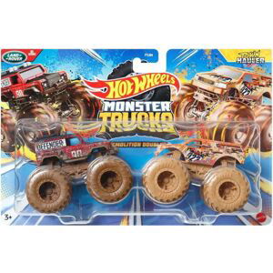 Mattel Hot Wheels Monster trucks demoliční duo Land Lover Defender a Town Hauler