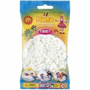 Hama H207-01 Midi korálky bílé 1000ks