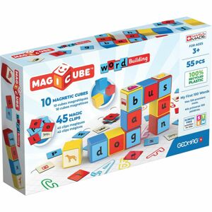 Geomag Magicube Word Building Recycled Clips 55 dílků